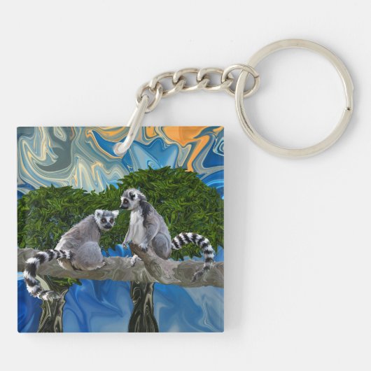 Porte-clés Lémur-ick espiègle (Dos)