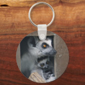 Porte-clés Lémur mère et bébé porte - clé (Recto)