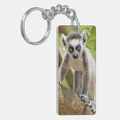 Porte-clés Lémurien à anneaux bébé (Devant gauche)
