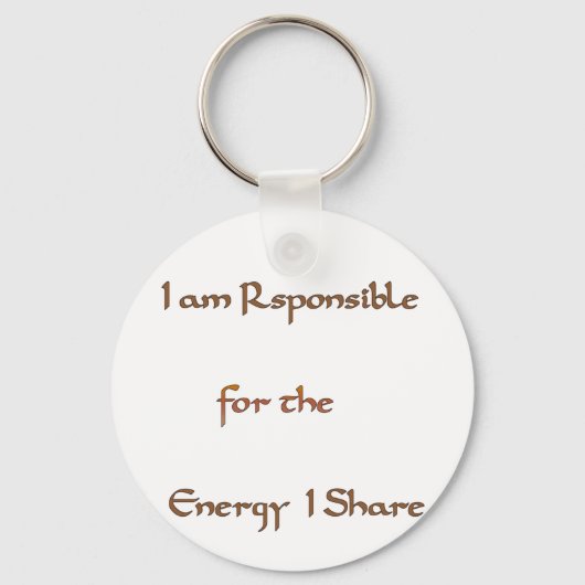 Porte-clés L'énergie à l'intérieur : l'énergie compte (Recto)