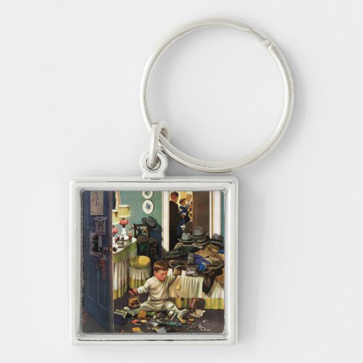 Porte-clés L'enfant en bas âge vide des bourses (Devant)