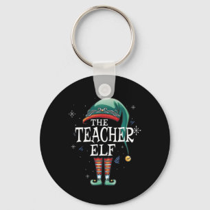 Porte-clés L'Enseignant Elf Xmas Correspondant Famille Elf Po