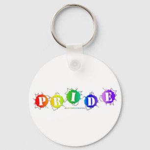 Porte-clés L'enseigne de fierté aux couleurs de l'arc-en-ciel