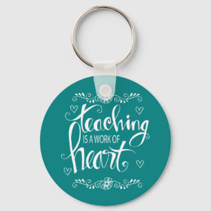 Porte-clés L'enseignement est un travail d'expression