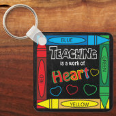 Porte-clés L'enseignement est une oeuvre de l'ART | Enseignan (Recto)