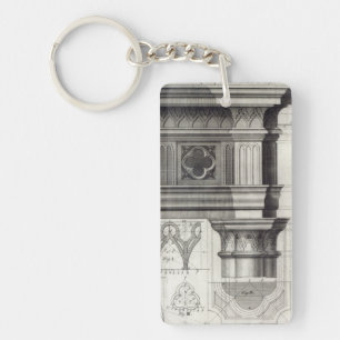 Porte-clés L'Entablature et le capital gothiques