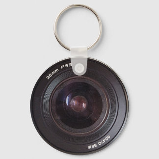 Porte-clés Lentille De Caméra Rétro 80S Sur Un Clavier