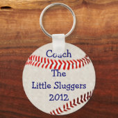 Porte-clés L'entraîneur De L'Équipe De Baseball Personnalise- (Recto)