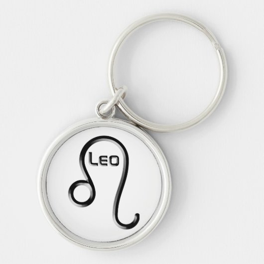 Porte-clés LEO, Conception abstraite du signe zodiaque, (Devant)