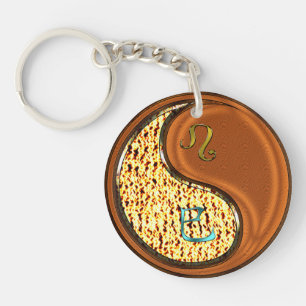 Porte-clés Leo et serpent à bois