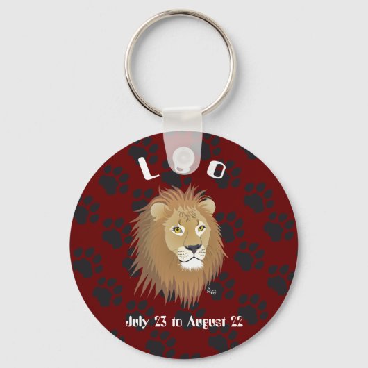 Porte-clés Leo July 23 à août 22 Keychains (Recto)