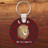Porte-clés Leo July 23 à août 22 Keychains (Recto)