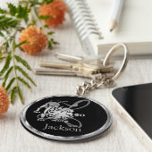 Porte-clés Leo ♌ le lion - Signe zodiaque (Côté)