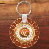 Porte-clés LEO - Signe Lion Zodiac (Recto)