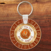 Porte-clés LEO - Signe Lion Zodiac (Recto)