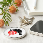 Porte-clés Leo x année personnalisée du cheval 2026 (Côté)