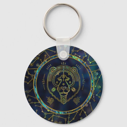 Porte-clés Leo Zodiac or balone sur Constellation (Recto)