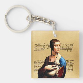 Porte-clés Léonard de Vinci Lady avec Ermine