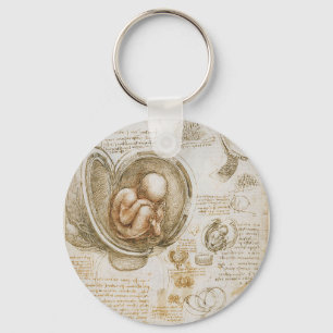 Porte-clés Leonardo da Vinci Studies of the Fetus in the Womb
