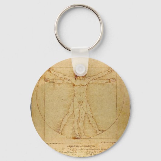 Porte-clés Leonardo Da Vinci - Vitruvian Man Painting (Recto)