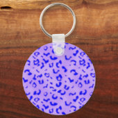 Porte-clés Leopard bleu (Recto)