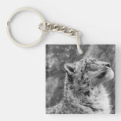 Porte-clés Léopard de neige paisible (Devant)