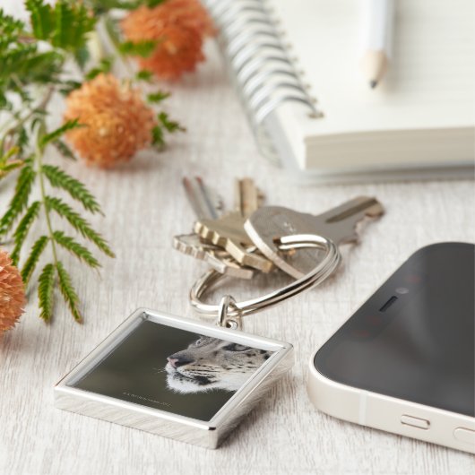 Porte-clés Léopard de neige (uncia d'Uncia) (Côté)