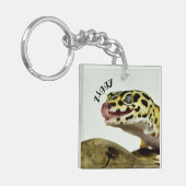 Porte-clés Leopard Gecko Lizard Porte - clé personnalisé (Devant gauche)