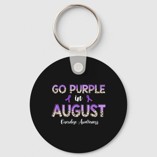 Porte-clés Leopard Go Purple en août (Recto)