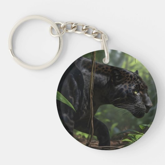 Porte-clés léopard noir (Devant)