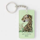 Porte-clés Leopard Wild Cat Green Henna (Devant)