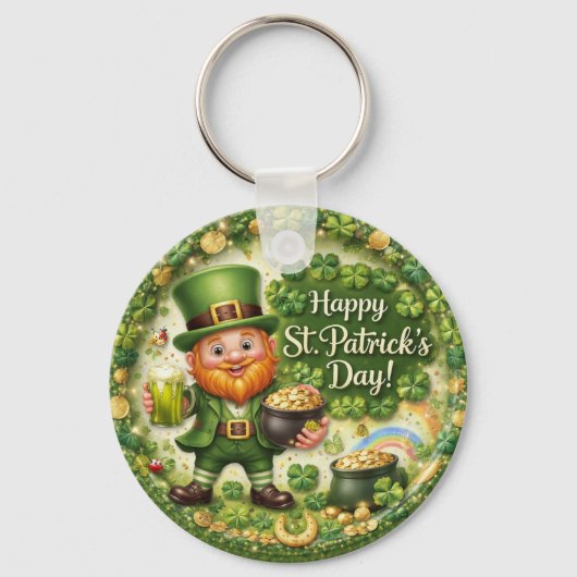 Porte-clés Leprechaun de la Saint-Patrick (Recto)