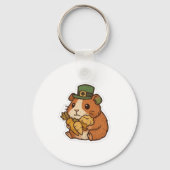 Porte-clés Leprechaun Guinea Pig St.Patrick's Day (Recto)