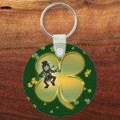 Porte-clés Leprechaun irish shamrock porte - clés (Recto)