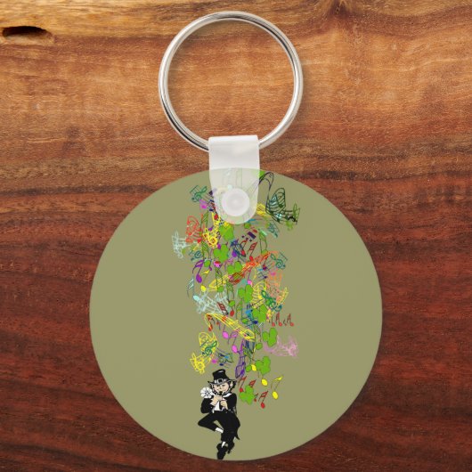 Porte-clés LeprechaunPantalonsNoirs (Recto)