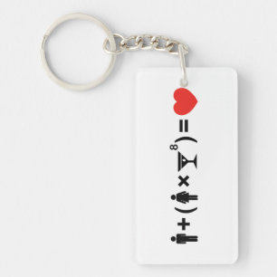 Porte-clés L'équation d'amour pour des femmes