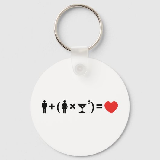 Porte-clés L'équation d'amour pour les femmes (Recto)