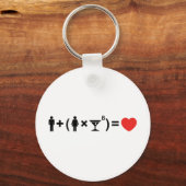 Porte-clés L'équation d'amour pour les femmes (Recto)