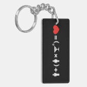 Porte-clés L'équation d'amour pour les femmes (Devant gauche)