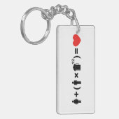 Porte-clés L'équation d'amour pour les hommes (Devant gauche)
