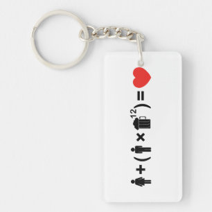 Porte-clés L'équation d'amour pour les hommes