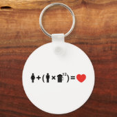 Porte-clés L'équation d'amour pour les hommes (Recto)
