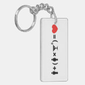 Porte-clés L'équation de l'amour pour les femmes (Devant gauche)