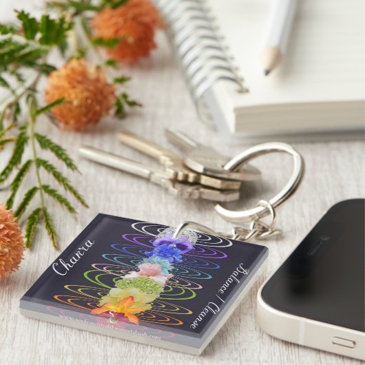 Porte-clés L'équilibre de Chakra et nettoient (Devant Droit)