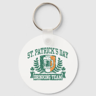 Porte-clés L'équipe de boisson de la Saint-Patrick