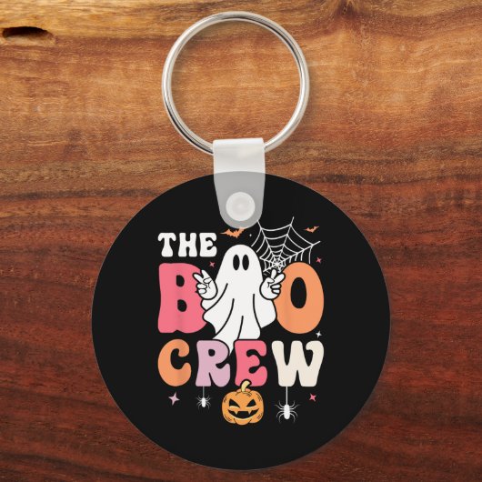 Porte-clés L'Équipe De Boo Halloween Ghost Trick Ou Treat Squ (Recto)