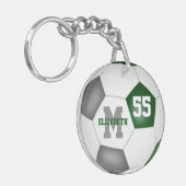 Porte-clés l'équipe de l'école verte gris couleurs filles gar (Devant gauche)