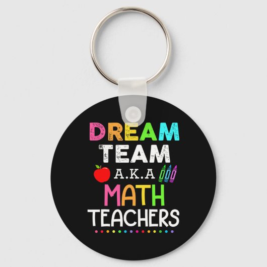Porte-clés L'équipe de rêve des profs de maths aka profs de m (Recto)