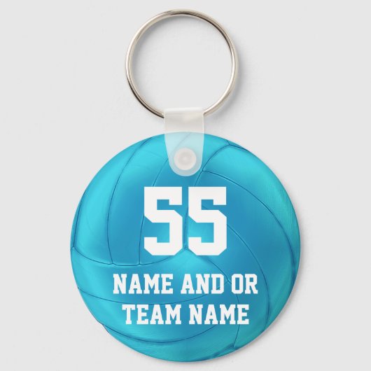 Porte-clés L'équipe de volley-ball à bas prix donne votre num (Recto)