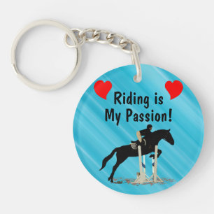 Porte-clés L'équitation est mon porte - clé de cheval de